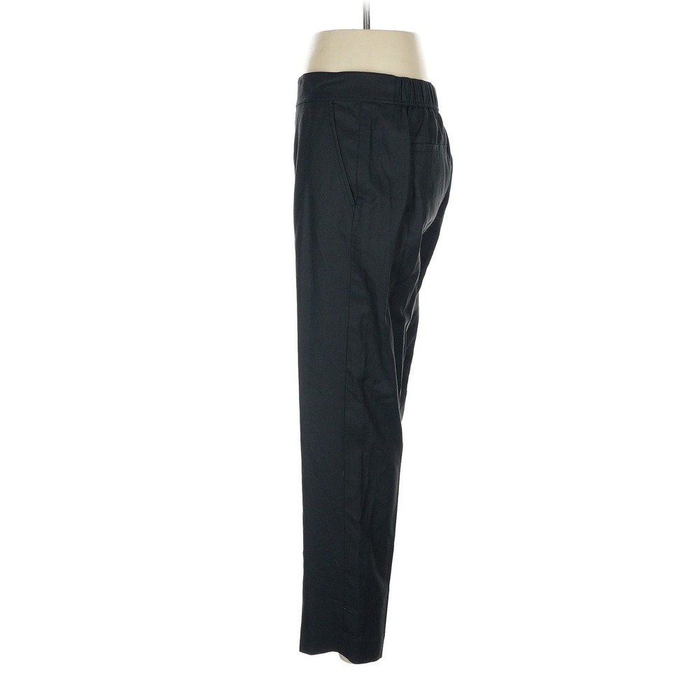Vince Black Cotton‎ Cupro Blend Pull On Straight Leg Trousers Pants Size 8